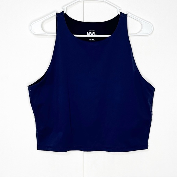 MWL Navy Blue Active Top Sports Bra - Picture 1 of 6